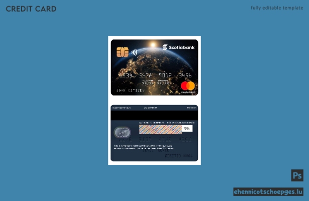 Beispielvorschau der Scotiabank Mastercard aus Hongkong